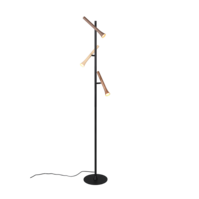 Trio FIATO vloerlamp | LED | mat zwart/beige/koffie/taupe | IP20