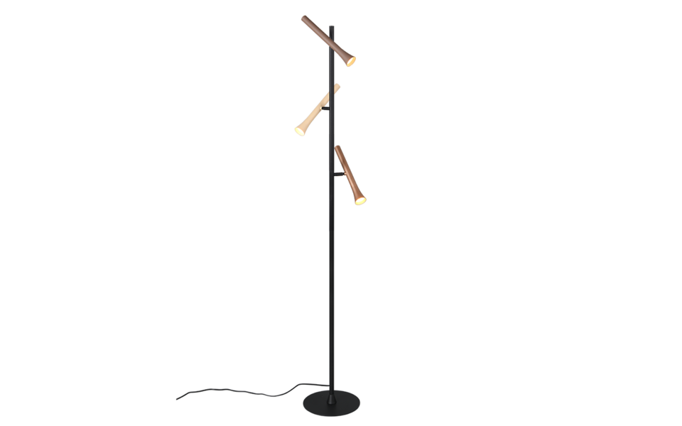 Trio Lighting Trio FIATO LED floor lamp | 3x 3W 350 lm 4000K | Ø 23 cm | IP20 | 150 cm Trio Lighting Trio FIATO LED floor lamp | 3x 3W 350 lm 4000K | Ø 23 cm | IP20 | 150 cm