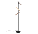 Trio Lighting Trio FIATO vloerlamp | LED | mat zwart met beige met koffie met taupe | Ø 23 cm | IP20 | 3x 3W | 400 lm | 2300+3000+4000K | dimbaar