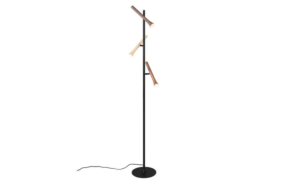 Trio Lighting Trio FIATO LED floor lamp | 3x 3W 350 lm 4000K | Ø 23 cm | IP20 | 150 cm Trio Lighting Trio FIATO LED floor lamp | 3x 3W 350 lm 4000K | Ø 23 cm | IP20 | 150 cm