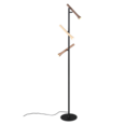 Trio Lighting Trio FIATO vloerlamp | LED | mat zwart met beige met koffie met taupe | Ø 23 cm | IP20 | 3x 3W | 400 lm | 2300+3000+4000K | dimbaar