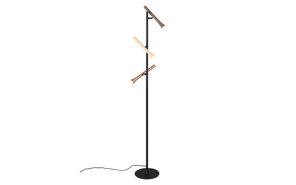 Trio Lighting Trio FIATO LED floor lamp | 3x 3W 350 lm 4000K | Ø 23 cm | IP20 | 150 cm Trio Lighting Trio FIATO LED floor lamp | 3x 3W 350 lm 4000K | Ø 23 cm | IP20 | 150 cm