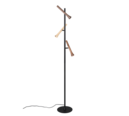Trio Lighting Trio FIATO vloerlamp | LED | mat zwart met beige met koffie met taupe | Ø 23 cm | IP20 | 3x 3W | 400 lm | 2300+3000+4000K | dimbaar