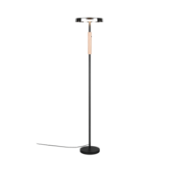 Trio CELESTE vloerlamp | LED | mat zwart met rookkleur | IP20