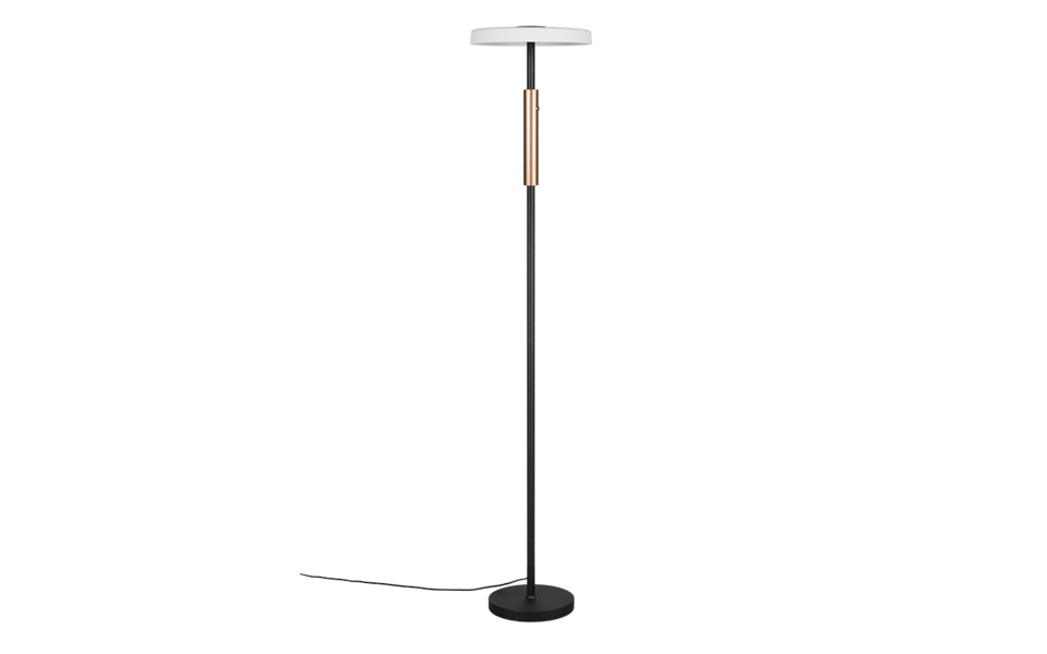 Trio Lighting Trio CELESTE LED floor lamp | 1x 15W 1500 lm 3000K | mocha brown | Ø 33 cm | IP20 | 130 cm