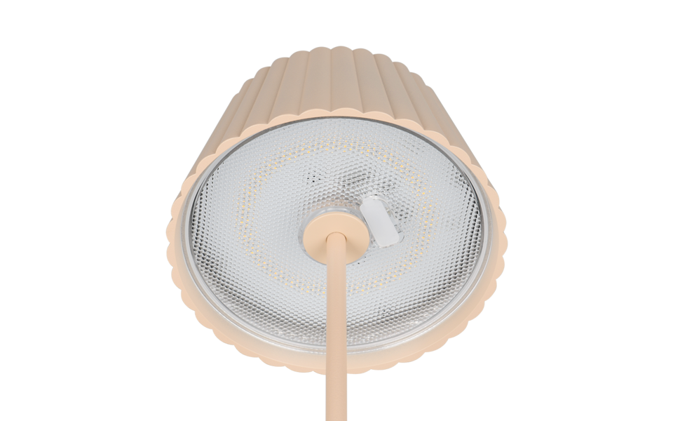 Trio Lighting Trio SUAREZ vloerlamp | LED | zand | Ø 13,5 cm | IP44 | 1x 1,5W | 200 lm | 3000K | dimbaar Trio Lighting Trio SUAREZ vloerlamp | LED | zand | Ø 13,5 cm | IP44 | 1x 1,5W | 200 lm | 3000K | dimbaar