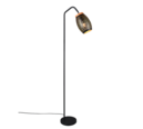 Trio Lighting Trio BIDAR vloerlamp | E27 Fitting | zwart met goud | Ø 22 cm | IP20 | excl. 1x E27 | max. 10W