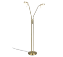 Trio Lighting Trio MONZA vloerlamp | LED | messing mat | Ø 25,5 cm | IP20 | 2x 12W | 1400 lm | 2300+3000+4000K | dimbaar