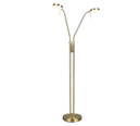 Trio Lighting Trio MONZA vloerlamp | LED | messing mat | Ø 25,5 cm | IP20 | 2x 12W | 1400 lm | 2300+3000+4000K | dimbaar