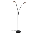 Trio Lighting Trio MONZA vloerlamp | LED | mat zwart | Ø 25,5 cm | IP20 | 2x 12W | 1400 lm | 2300+3000+4000K | dimbaar
