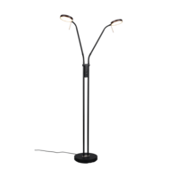 Trio MONZA LED floor lamp | black | Ø 25.5 cm | IP20