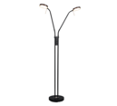 Trio Lighting Trio MONZA LED floor lamp | 2x 11W 1200 lm 4000K | black | Ø 25.5 cm | IP20 | 160 cm