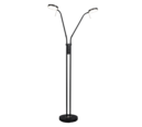 Trio Lighting Trio MONZA LED floor lamp | 2x 11W 1200 lm 4000K | black | Ø 25.5 cm | IP20 | 160 cm