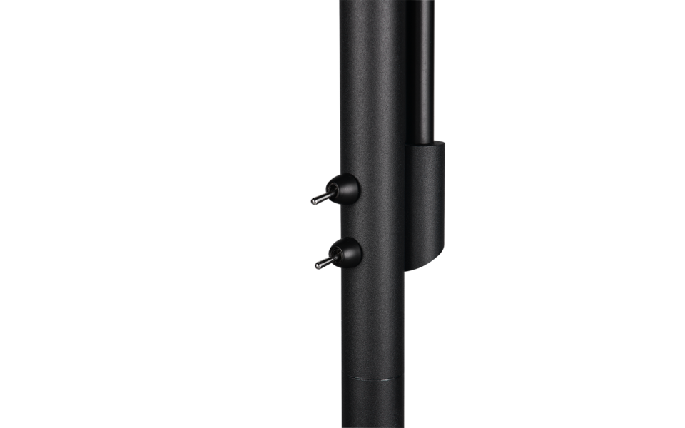 Trio Lighting Trio GERRY vloerlamp | E27 Fitting | mat zwart met verchroomd | Ø 34 cm | IP20 | excl. 2x E27 | max. 18W