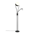 Trio Lighting Trio CHRIS vloerlamp | LED | mat zwart | Ø 30 cm | IP20 | 18W,3,8W | 2000 lm, 1x 350 lm | 3000K | dimbaar