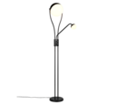Trio Lighting Trio CHRIS LED floor lamp | 1x 18W 2000 lm 3000K | black | Ø 25 cm | IP20 | 180 cm