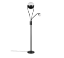 Trio Lighting Trio CHRIS LED floor lamp | 1x 18W 2000 lm 3000K | black | Ø 25 cm | IP20 | 180 cm