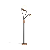 Trio CHRIS LED floor lamp | mocha brown | Ø 25 cm | IP20