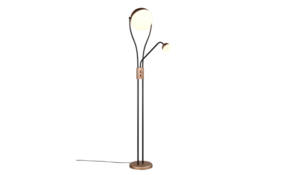 Trio Lighting Trio CHRIS LED floor lamp | 1x 18W 2000 lm 3000K | mocha brown | Ø 25 cm | IP20 | 180 cm