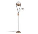 Trio Lighting Trio CHRIS LED floor lamp | 1x 18W 2000 lm 3000K | mocha brown | Ø 25 cm | IP20 | 180 cm