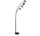 Trio Lighting Trio MARLEY vloerlamp | GU10 Fitting | mat zwart | Ø 28 cm | IP20 | excl. 5x GU10 | max. 10W
