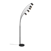 Trio MARLEY floor lamp | GU10 | black | Ø 80 cm | IP20