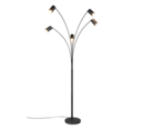 Trio Lighting Trio MARLEY floor lamp | 5x GU10 | black | Ø 80 cm | IP20 | 200 cm