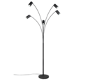Trio Lighting Trio MARLEY vloerlamp | GU10 Fitting | mat zwart | Ø 28 cm | IP20 | excl. 5x GU10 | max. 10W