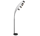 Trio Lighting Trio MARLEY floor lamp | 5x GU10 | black | Ø 80 cm | IP20 | 200 cm