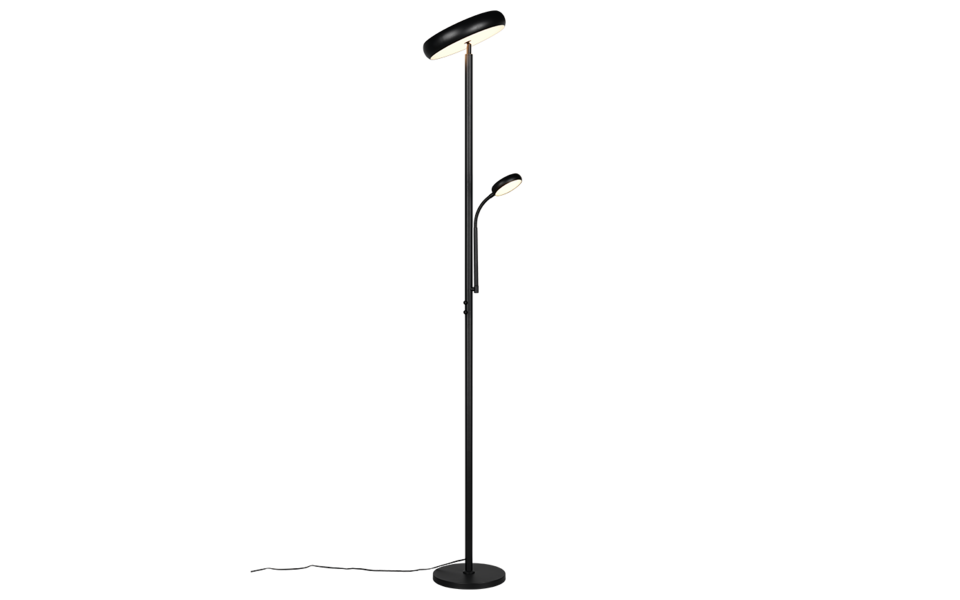 Trio Lighting Trio PALERMO LED floor lamp | 1x 22W 2000 lm 3000-6000K | black | Ø 25 cm | IP20 | 180 cm
