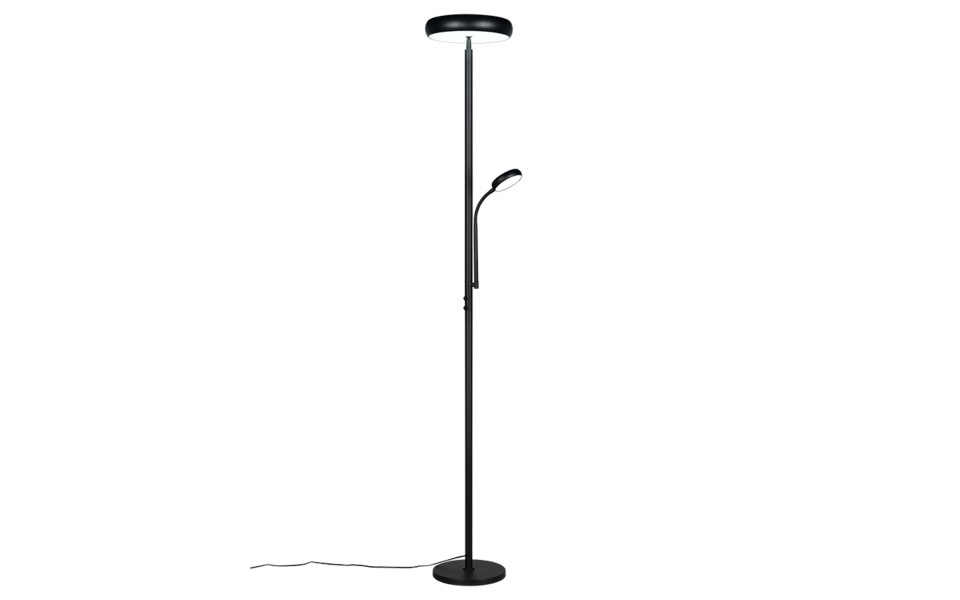 Trio Lighting Trio PALERMO LED floor lamp | 1x 22W 2000 lm 3000-6000K | black | Ø 25 cm | IP20 | 180 cm
