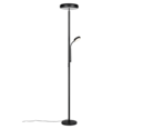 Trio Lighting Trio PALERMO vloerlamp | LED | mat zwart | Ø 28 cm | IP20 | 5W,18W | 500 lm, 1x 2000 lm | 3000+4000+6500K | dimbaar