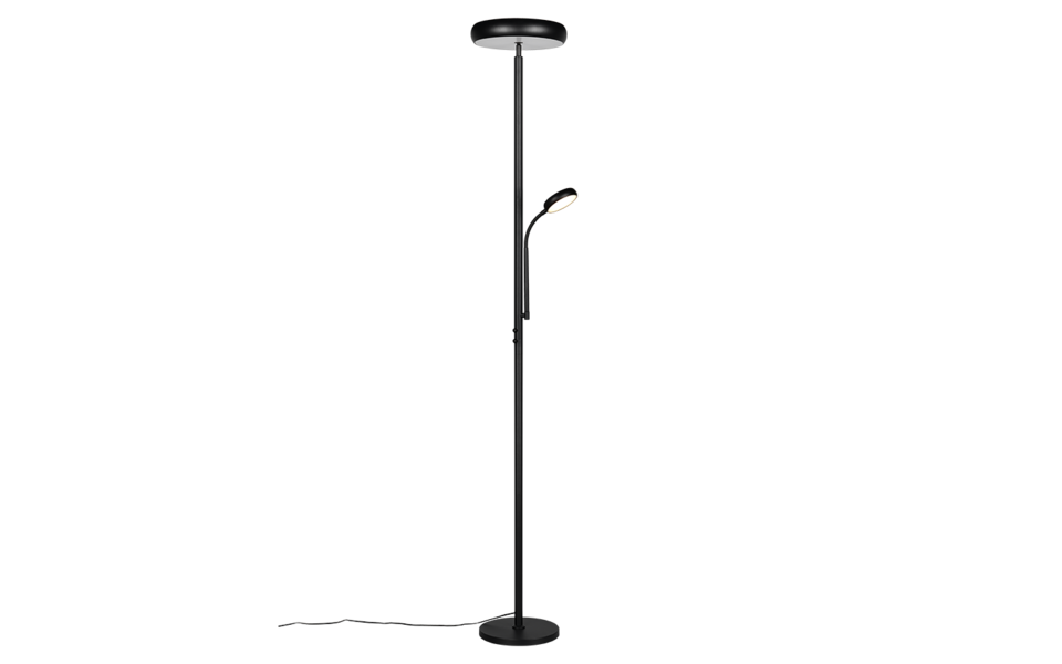 Trio Lighting Trio PALERMO LED floor lamp | 1x 22W 2000 lm 3000-6000K | black | Ø 25 cm | IP20 | 180 cm