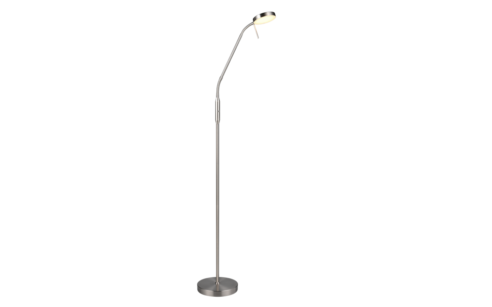 Trio Lighting Trio MORENO vloerlamp | LED | nikkel mat | 22 x 160,5 cm | IP20 | 1x 3W | 300 lm | 2700+4000+6000K | dimbaar