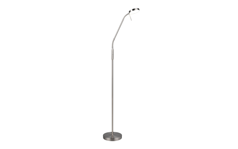 Trio Lighting Trio MORENO vloerlamp | LED | nikkel mat | 22 x 160,5 cm | IP20 | 1x 3W | 300 lm | 2700+4000+6000K | dimbaar