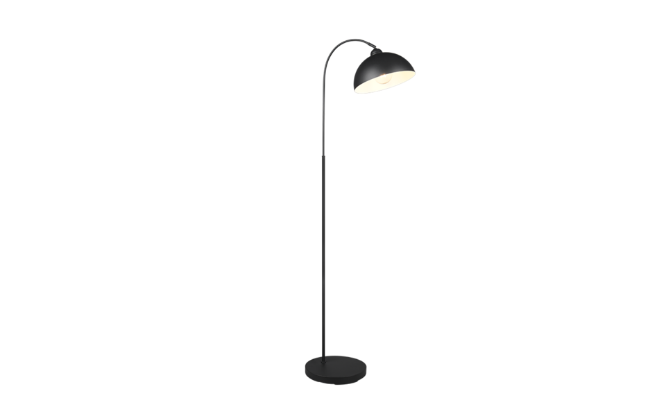 Trio Lighting Trio SIERRA vloerlamp | E27 Fitting | mat zwart | Ø 32 cm | IP20 | excl. 1x E27 | max. 10W
