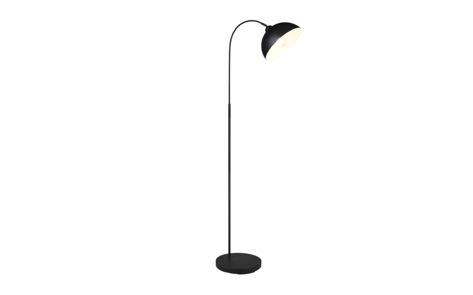 Trio Lighting Trio SIERRA vloerlamp | E27 Fitting | mat zwart | Ø 32 cm | IP20 | excl. 1x E27 | max. 10W