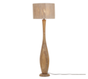Trio Lighting Trio TOBA vloerlamp | E27 Fitting | natuurlijke afwerking | Ø 35 cm | IP20 | excl. 1x E27 | max. 10W
