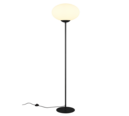 Trio Lighting Trio FOMENTO vloerlamp | E27 Fitting | mat zwart met wit | Ø 40 cm | IP20 | excl. 1x E27 | max. 15W