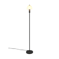 Trio GLENN vloerlamp | mat zwart met wit | IP20 | E14 Fitting Trio GLENN vloerlamp | mat zwart met wit | IP20 | E14 Fitting
