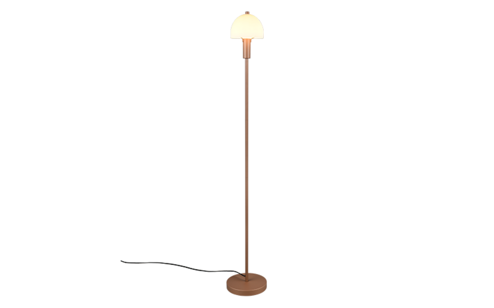 Trio Lighting Trio GLENN floor lamp | 1x E14 max 40W | mocha brown | Ø 18 cm | IP20 | 120 cm
