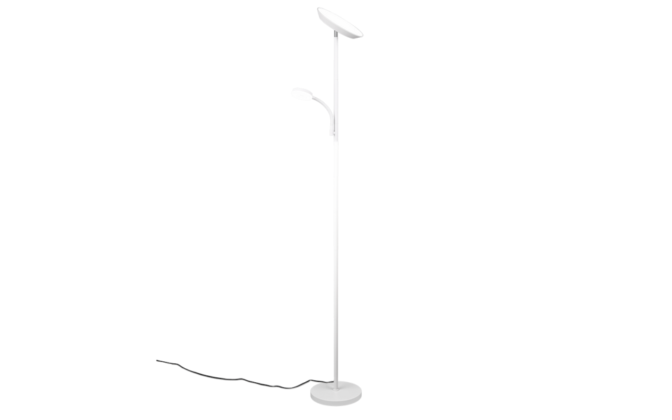 Trio Lighting Trio SPECTER vloerlamp | LED | wit mat | Ø 25 cm | IP20 | 17W,4,5W | 1900 lm, 1x 450 lm | 2700+4000+6500K | dimbaar