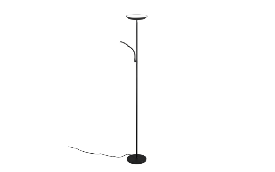Trio Lighting Trio SPECTER LED floor lamp | 1x 18W 2100 lm 6000K | black | Ø 25 cm | IP20 | 180 cm Trio Lighting Trio SPECTER LED floor lamp | 1x 18W 2100 lm 6000K | black | Ø 25 cm | IP20 | 180 cm
