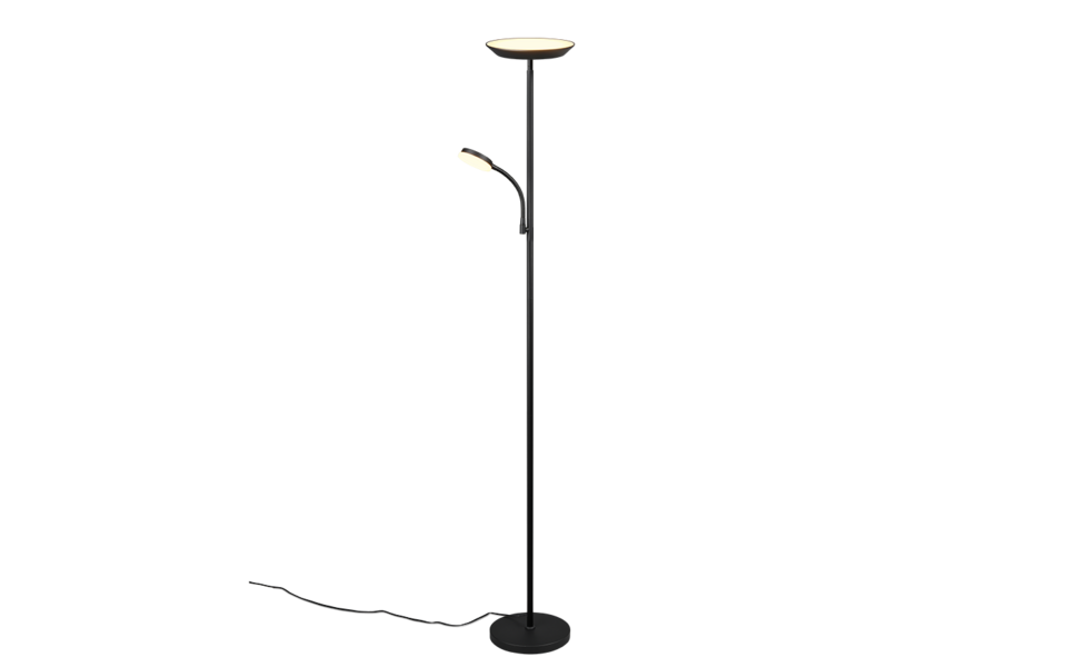 Trio Lighting Trio SPECTER LED floor lamp | 1x 18W 2100 lm 6000K | black | Ø 25 cm | IP20 | 180 cm Trio Lighting Trio SPECTER LED floor lamp | 1x 18W 2100 lm 6000K | black | Ø 25 cm | IP20 | 180 cm