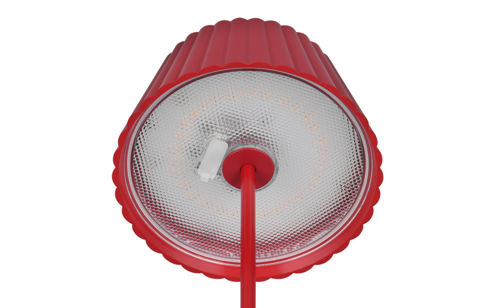 Trio Lighting Trio SUAREZ vloerlamp | LED | rood | Ø 13,5 cm | IP44 | 1x 1,5W | 200 lm | 3000K | dimbaar