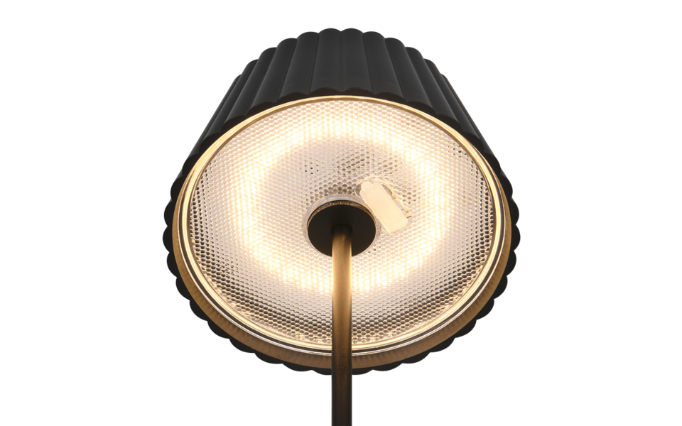 Trio Lighting Trio SUAREZ vloerlamp | LED | mat zwart | Ø 13,5 cm | IP44 | 1x 1,5W | 200 lm | 3000K | dimbaar