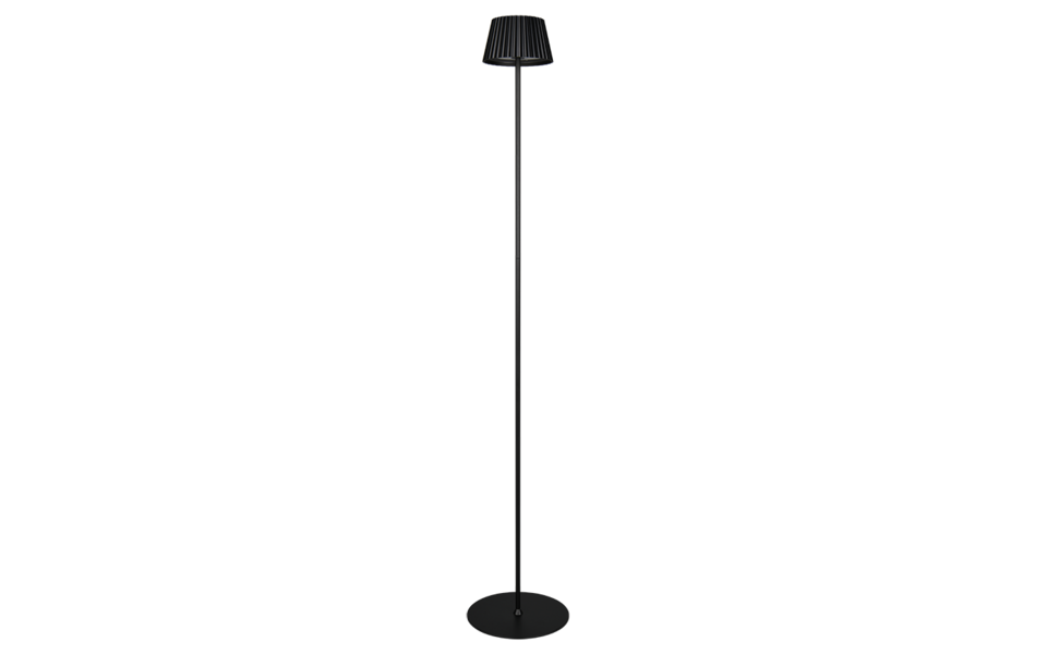 Trio Lighting Trio SUAREZ vloerlamp | LED | mat zwart | Ø 13,5 cm | IP44 | 1x 1,5W | 200 lm | 3000K | dimbaar