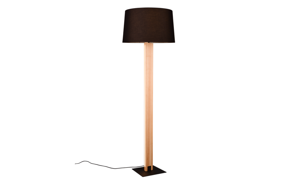 Trio Lighting Trio RAHUL LED floor lamp | 1x 14W 1400 lm 3000K | black | Ø 48 cm | IP20 | 150 cm