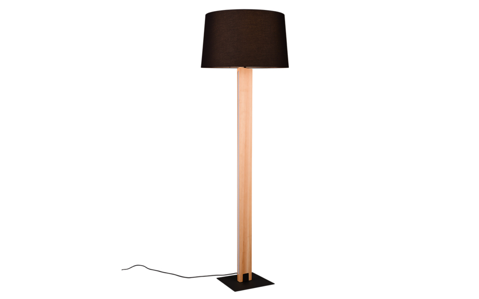 Trio Lighting Trio RAHUL LED floor lamp | 1x 14W 1400 lm 3000K | black | Ø 48 cm | IP20 | 150 cm
