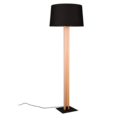 Trio Lighting Trio RAHUL vloerlamp | LED | E27 Fitting | mat zwart met zwart | Ø 48 cm | IP20 | excl. 1x E27 | 1x 10W | 1200 lm | 3000K | dimbaar